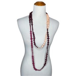 Noonday handmade paper bead necklace.